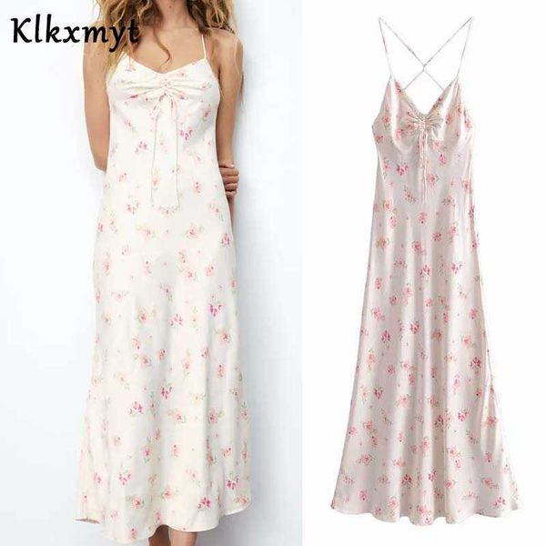klkxmyt za dress woman floral slip backless summer women ruched thin straps sleeveless beach midi es 210527, Black;gray
klkxmyt za dress woman floral slip backless summer women ruched thin straps sleeveless beach midi es 210527, Black;gray