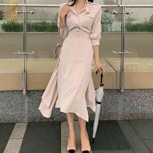 casual dresses korea chic elegant mature solid spring slim high waist mid-length stand collar women office lady vestido mujer fbs8, Black;gray
casual dresses korea chic elegant mature solid spring slim high waist mid-length stand collar women office lady vestido mujer fbs8, Black;gray