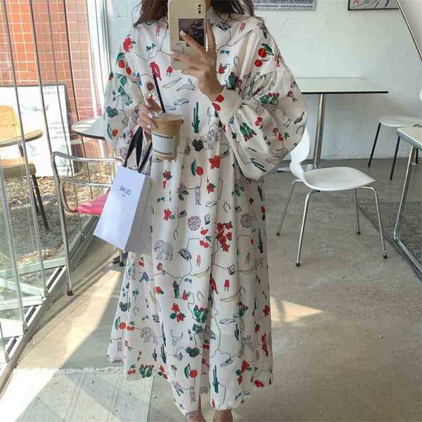 retro prom lady outwear animals printed vestidos cartoon sweet femme stylish streetwear all match long dresses 210525, Black;gray
retro prom lady outwear animals printed vestidos cartoon sweet femme stylish streetwear all match long dresses 210525, Black;gray