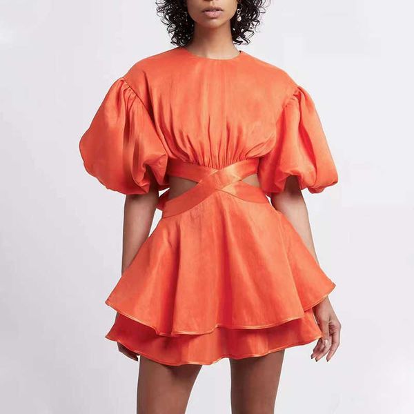 fabpop hollow out mini dress women o neck short lantern sleeve high waist lace up bowknot orange dresses female gb070 210709, Black;gray
fabpop hollow out mini dress women o neck short lantern sleeve high waist lace up bowknot orange dresses female gb070 210709, Black;gray