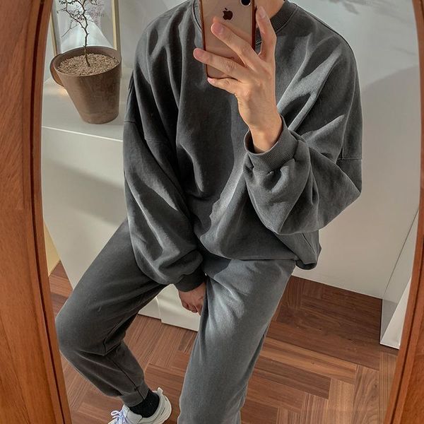 men's tracksuits cotton casual tracksuit men crew neck running fashion loose pullover long sleeve chandal hombre clothing de50tz, Gray
men's tracksuits cotton casual tracksuit men crew neck running fashion loose pullover long sleeve chandal hombre clothing de50tz, Gray