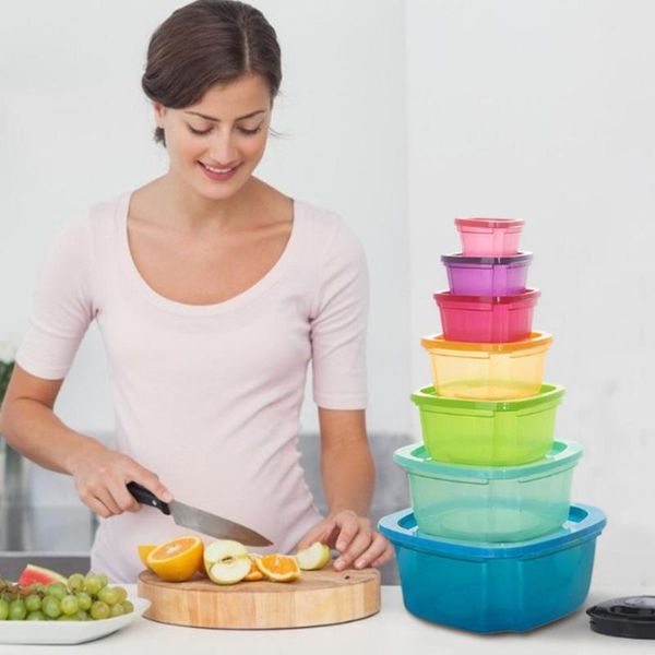 storage bottles & jars 7pcs/set food container plastic bento fresh-keeping box fridge multi capacity crisper microwave kitchen
storage bottles & jars 7pcs/set food container plastic bento fresh-keeping box fridge multi capacity crisper microwave kitchen
