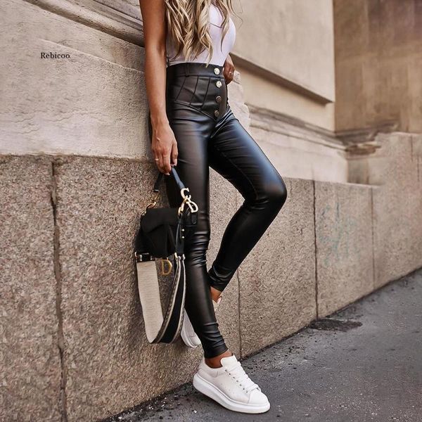 faux leather pants women high waist trousers button pencil pu leggings bottom elastic skinny slim women's & capris, Black;white
faux leather pants women high waist trousers button pencil pu leggings bottom elastic skinny slim women's & capris, Black;white