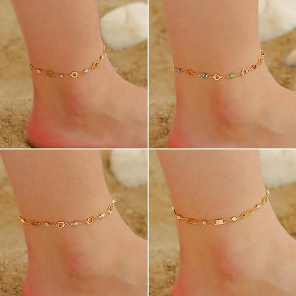 anklets fashion bohemian crystal heart round pendant anklet for women girls rhinestone geometric charms foot jewelry party gifts, Red;blue
anklets fashion bohemian crystal heart round pendant anklet for women girls rhinestone geometric charms foot jewelry party gifts, Red;blue