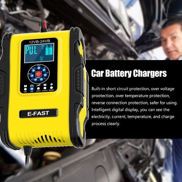 gas analyzers car battery chargers 12v/12a 24v/6a full automatic smart maintainer portable trickle charger desulfator
gas analyzers car battery chargers 12v/12a 24v/6a full automatic smart maintainer portable trickle charger desulfator