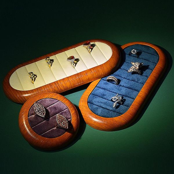 jewelry pouches, bags round oval wood display stand for ring storage holder showcase tray beige purple gray blue rings organizer, Pink;blue
jewelry pouches, bags round oval wood display stand for ring storage holder showcase tray beige purple gray blue rings organizer, Pink;blue
