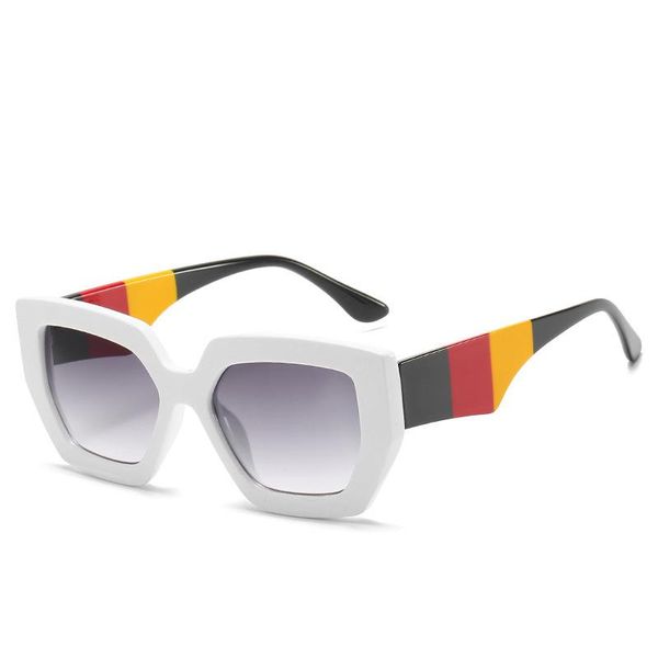 fashion sunglasses european and american trend tricolor legs big frame men women square, White;black
fashion sunglasses european and american trend tricolor legs big frame men women square, White;black