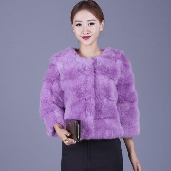 women's fur & faux woman winter solid o-neck 100% full pelt cardigan slim coat lady autumn oversized warm short waistcoat, Black 
women's fur & faux woman winter solid o-neck 100% full pelt cardigan slim coat lady autumn oversized warm short waistcoat, Black
