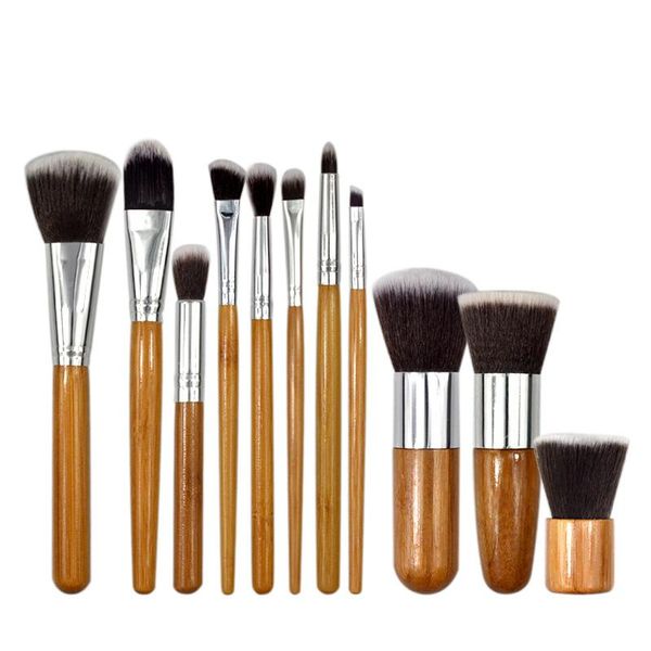 makeup brushes 11pcs natural bamboo kit with bag professional cosmetic eyeliner brush soft foundation blending tool
makeup brushes 11pcs natural bamboo kit with bag professional cosmetic eyeliner brush soft foundation blending tool