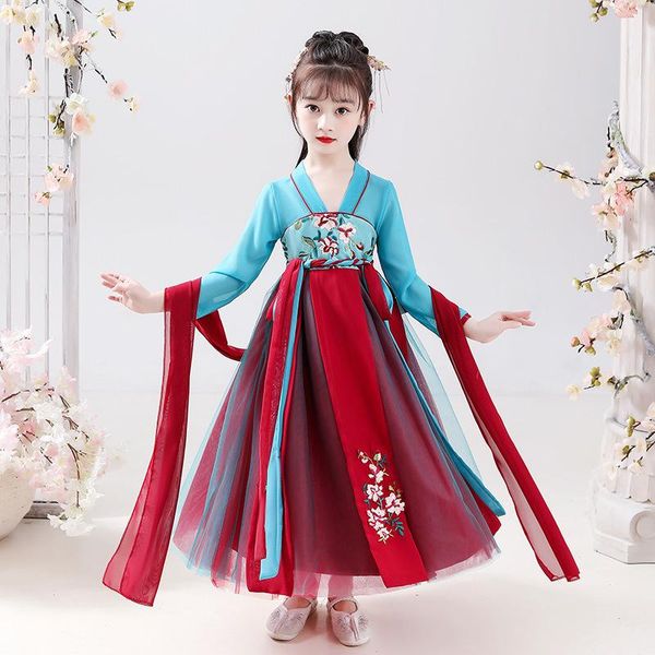 casual dresses chinese traditional design cosplay clothing stage dynasty ancient embroidery waist chest hanfu long sleeve kids dress, Black;gray
casual dresses chinese traditional design cosplay clothing stage dynasty ancient embroidery waist chest hanfu long sleeve kids dress, Black;gray