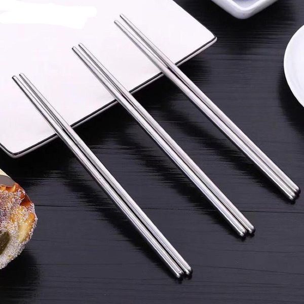 chopsticks 3/5 pairs 304 stainless steel reusable noodle sushi sticks chinese non-slip chopstick kitchen tableware gadgets
chopsticks 3/5 pairs 304 stainless steel reusable noodle sushi sticks chinese non-slip chopstick kitchen tableware gadgets