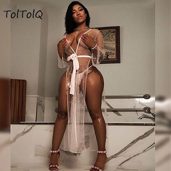 summer transparent embroidery deep v long sleeve dress fashion women night party high split lace dresses xl women's two piece pants, White
summer transparent embroidery deep v long sleeve dress fashion women night party high split lace dresses xl women's two piece pants, White
