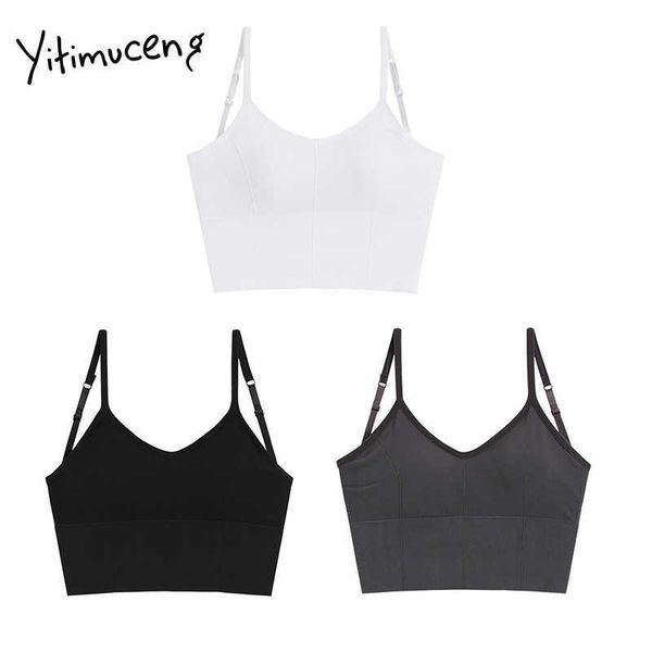yitimuceng crop women backless strapless cami sport korean fashion spaghetti strap tank summer knitted 210601, White
yitimuceng crop women backless strapless cami sport korean fashion spaghetti strap tank summer knitted 210601, White