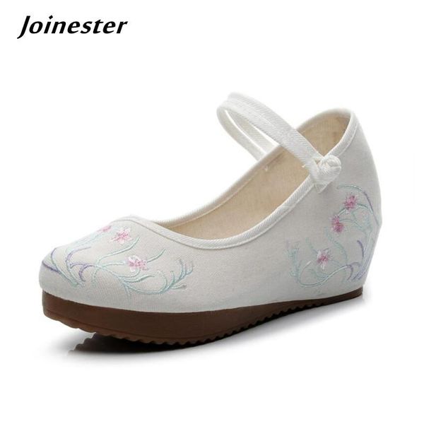 dress shoes ankle strap women wedge pumps ethnic embroidered high heels for ladies vintage summer cotton fabric dance shoe, Black
dress shoes ankle strap women wedge pumps ethnic embroidered high heels for ladies vintage summer cotton fabric dance shoe, Black