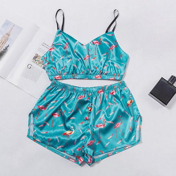 women's sleepwear lovely summer pyjamas women 2 piece set casual satin pajamas female homewear sleeveless nightwear, Black;red
women's sleepwear lovely summer pyjamas women 2 piece set casual satin pajamas female homewear sleeveless nightwear, Black;red