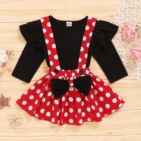 2pcs sets toddler baby dot clothing sets girl autumn clothes ruffles solid blouses and bow skirts girl dresses baby clothes, White
2pcs sets toddler baby dot clothing sets girl autumn clothes ruffles solid blouses and bow skirts girl dresses baby clothes, White