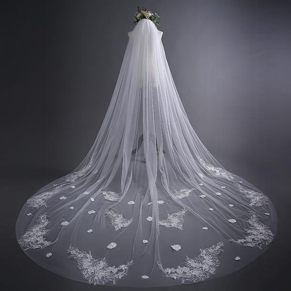 bridal veils 2021 veil ivory 3m appliqued long wedding veu de noiva with cut edge, Black
bridal veils 2021 veil ivory 3m appliqued long wedding veu de noiva with cut edge, Black