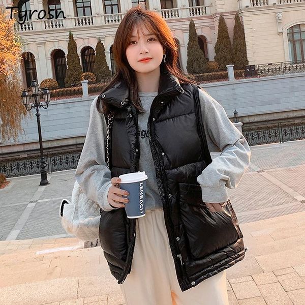 women's vests women retro solid black streetwear design zipper button loose thicker waistcoats ulzzang turn-down collar woman jacket in, Black;white
women's vests women retro solid black streetwear design zipper button loose thicker waistcoats ulzzang turn-down collar woman jacket in, Black;white