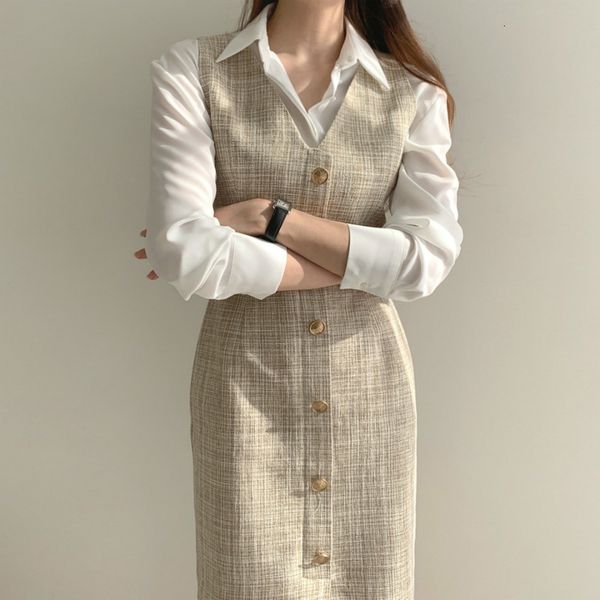 skirt women of two outfits fall fashion shirt and sleeveless dress korean suits only v-neck ladies breasted vest dressed mpa3, Black
skirt women of two outfits fall fashion shirt and sleeveless dress korean suits only v-neck ladies breasted vest dressed mpa3, Black