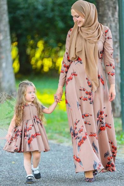 ethnic clothing donsignet muslim dress fashion middle east eid dubai abaya turkey long-sleeved print slim plus size parent-child, Red
ethnic clothing donsignet muslim dress fashion middle east eid dubai abaya turkey long-sleeved print slim plus size parent-child, Red