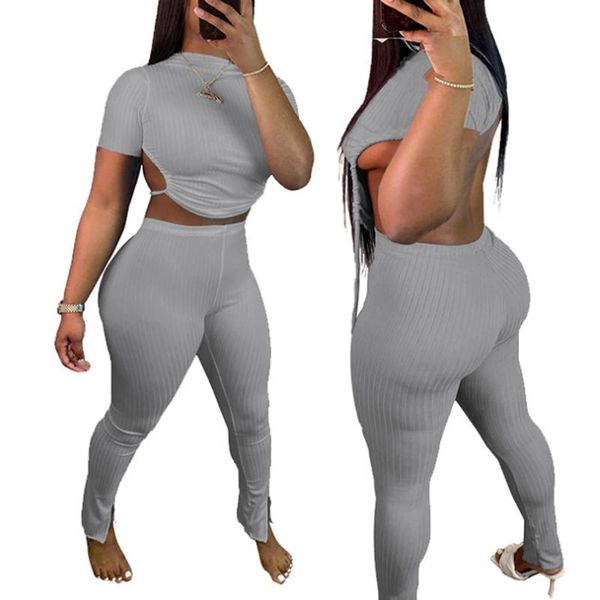 yoga outfit 2021 women two-piece clothes set solid color short sleeve round collar and pants, grey/ black/ blue
yoga outfit 2021 women two-piece clothes set solid color short sleeve round collar and pants, grey/ black/ blue