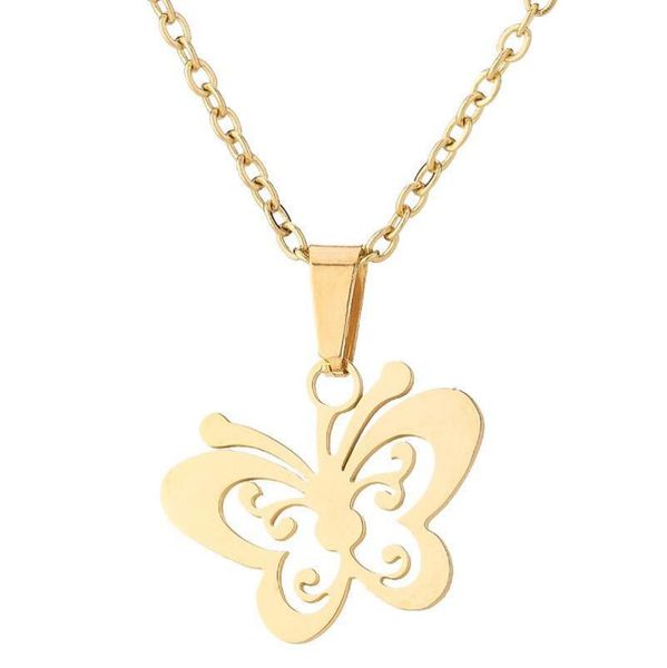 chains butterfly pendants stainless steel necklace for women around the neck necklaces design jewelry gift naszyjnik, Silver
chains butterfly pendants stainless steel necklace for women around the neck necklaces design jewelry gift naszyjnik, Silver