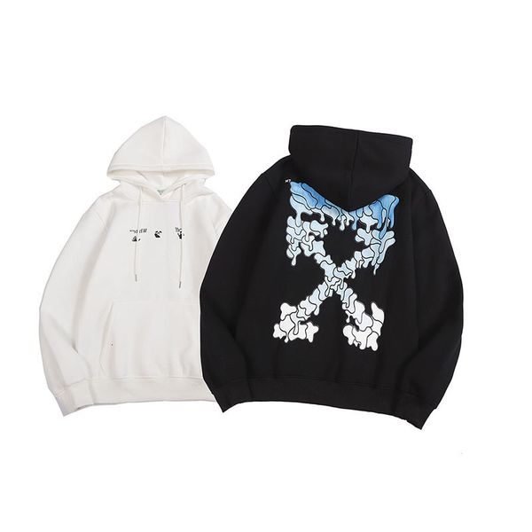 off blue gradient arrstyle trendy plush pullover hoodie men's and women's style, Black
off blue gradient arrstyle trendy plush pullover hoodie men's and women's style, Black
