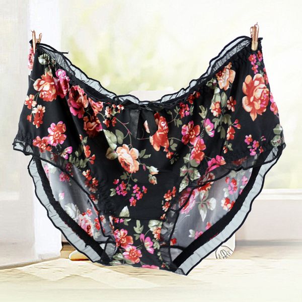 2pieces/lot womens panties large sizes with print milk silk lace flower ruffle bow fashion underwear women plus size cute panties, Black;pink
2pieces/lot womens panties large sizes with print milk silk lace flower ruffle bow fashion underwear women plus size cute panties, Black;pink