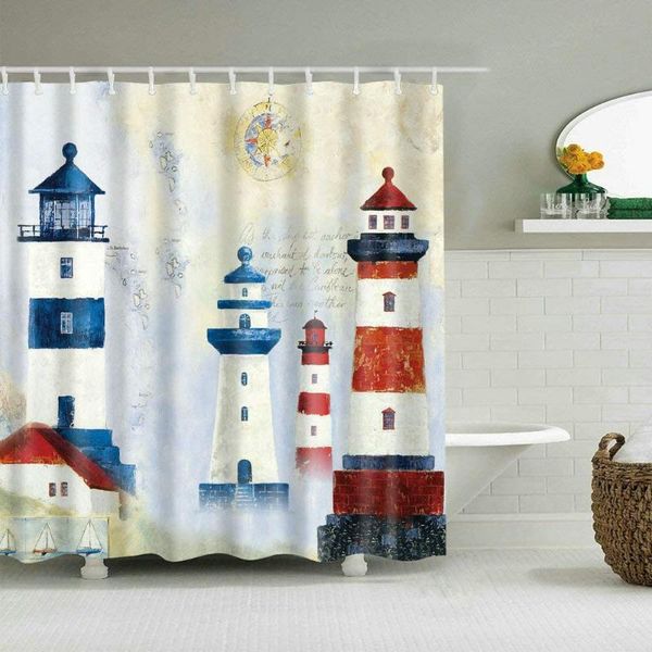 shower curtains custom bathroom curtain decor set - nautical lighthouse design waterproof polyester fabric bath 12 pcs showe
shower curtains custom bathroom curtain decor set - nautical lighthouse design waterproof polyester fabric bath 12 pcs showe