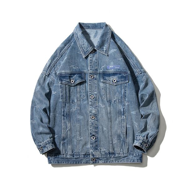 men's jackets retro old embroidered denim jacket trend street neutral wind casual loose lapel, Black;brown
men's jackets retro old embroidered denim jacket trend street neutral wind casual loose lapel, Black;brown