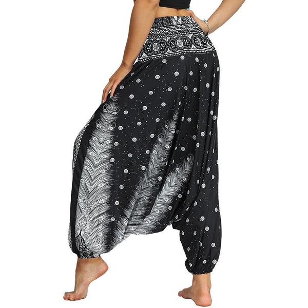 women sports fitness pants casual loose elastic waist bloomers bohemian digital printing women's & capris, Black;white
women sports fitness pants casual loose elastic waist bloomers bohemian digital printing women's & capris, Black;white