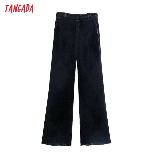 women's pants & capris tangada 2021 fashion women velvet suit trousers pockets office lady elegant pantalon 3h937, Black;white
women's pants & capris tangada 2021 fashion women velvet suit trousers pockets office lady elegant pantalon 3h937, Black;white