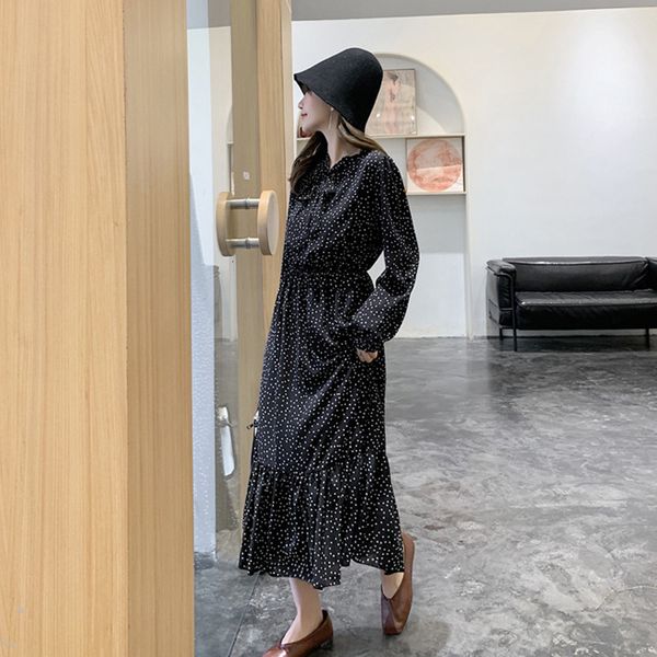 dresses spring autumn chiffon polka dot bow-neck women long-sleeved elastic waist female long dress vestidos femme 8fmw, Black;gray
dresses spring autumn chiffon polka dot bow-neck women long-sleeved elastic waist female long dress vestidos femme 8fmw, Black;gray