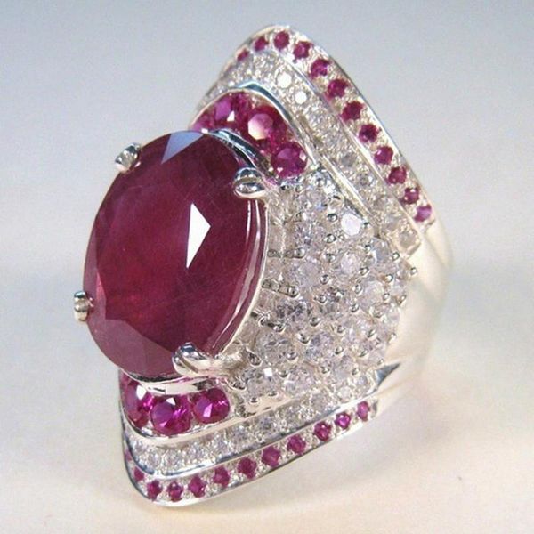 big ruby gemstones red crystal zircon diamonds rings for women white gole silver color vintage luxury argent jewelry bijoux gift cluster, Golden;silver
big ruby gemstones red crystal zircon diamonds rings for women white gole silver color vintage luxury argent jewelry bijoux gift cluster, Golden;silver