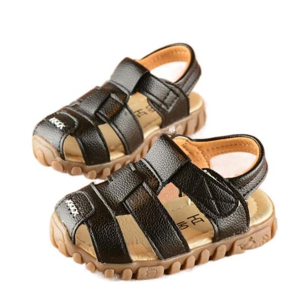 sandals children's 2021 summer leather face baotou soft sole boys' fashion solid color girls', Black;red
sandals children's 2021 summer leather face baotou soft sole boys' fashion solid color girls', Black;red