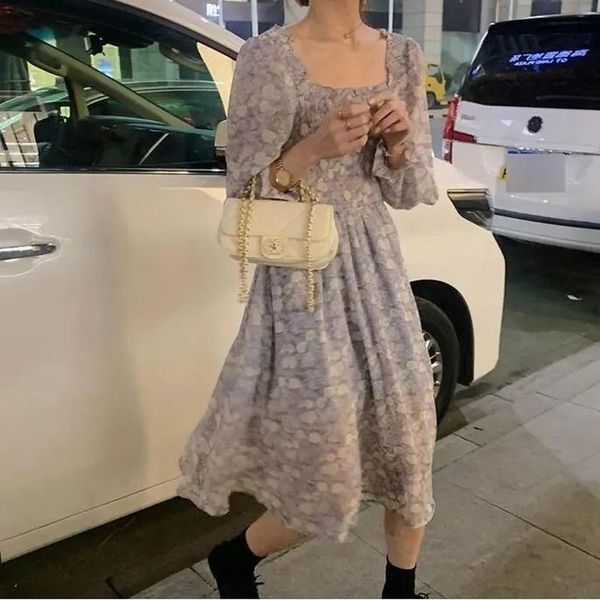 casual dresses womens dress long sleeve floral printing elegant square collar ruched elastic sweet ruffles maxi femme, Black;gray
casual dresses womens dress long sleeve floral printing elegant square collar ruched elastic sweet ruffles maxi femme, Black;gray