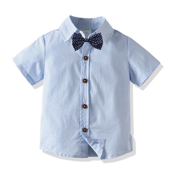summer boys shirts short sleeve kids blue shirt striped casual for bow-knot turn-down collar clothes, White;black
summer boys shirts short sleeve kids blue shirt striped casual for bow-knot turn-down collar clothes, White;black