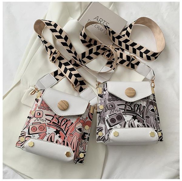 evening bags wide shoulder strap small bag female2021 female tide one printed square korean graffiti messenger
evening bags wide shoulder strap small bag female2021 female tide one printed square korean graffiti messenger