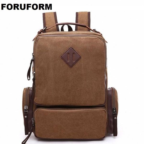 backpack fashion men's vintage canvas school bag travel bags large capacity li-2076
backpack fashion men's vintage canvas school bag travel bags large capacity li-2076