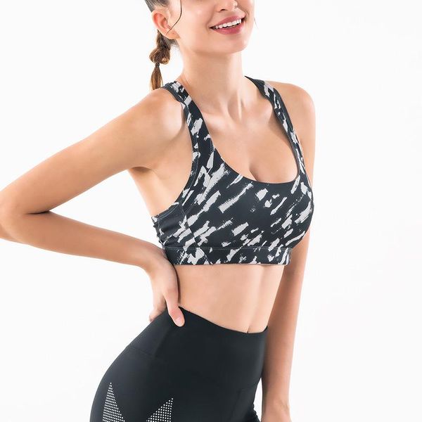 gym clothing women sports bra workout jogging push up shockproof running fitness yoga bras printed, White;black
gym clothing women sports bra workout jogging push up shockproof running fitness yoga bras printed, White;black