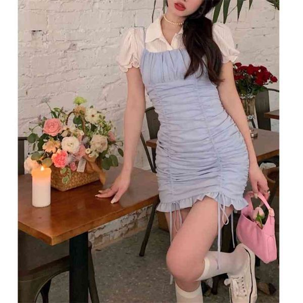 spaghetti strap dress women sweet ruffle pleated blue female a-line summer chiffon 210529, Black;gray
spaghetti strap dress women sweet ruffle pleated blue female a-line summer chiffon 210529, Black;gray