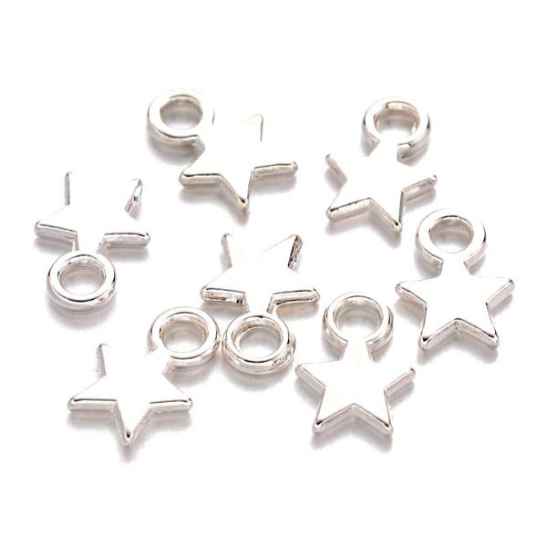 charms 100pcs five-pointed star pendant small retro tibetan silver alloy accessories handmade diy exquisite jewelry, Bronze;silver
charms 100pcs five-pointed star pendant small retro tibetan silver alloy accessories handmade diy exquisite jewelry, Bronze;silver