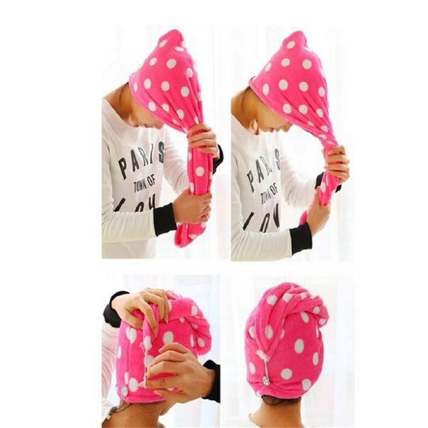 towel quick dry bath turbie turban twist drying cap loop button hat lady women girls hair wrap head bathing makeup cosmetic tool
towel quick dry bath turbie turban twist drying cap loop button hat lady women girls hair wrap head bathing makeup cosmetic tool