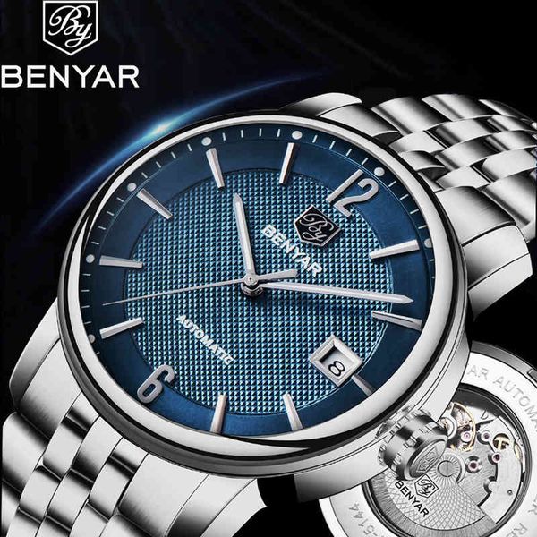 benyar gentlemen watches fire luxury automatic mechanical men waterproof company rustless steel relogio masculino, Slivery;brown
benyar gentlemen watches fire luxury automatic mechanical men waterproof company rustless steel relogio masculino, Slivery;brown