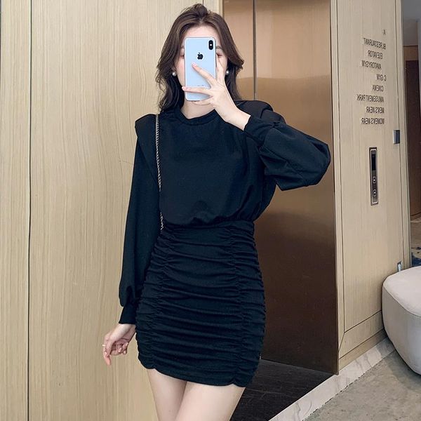 casual dresses coigarsam women one piece korea dress autumn 2021 lantern sleeve gray black traf robe vestidos, Black;gray
casual dresses coigarsam women one piece korea dress autumn 2021 lantern sleeve gray black traf robe vestidos, Black;gray