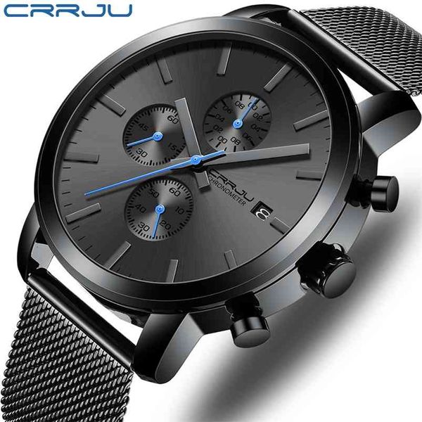 crrju fashion mens watches luxury brand quartz watch military sport mesh strap waterproof wrist men relogios 210728, Slivery;brown
crrju fashion mens watches luxury brand quartz watch military sport mesh strap waterproof wrist men relogios 210728, Slivery;brown