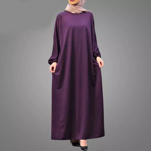 ethnic clothing women muslim maxi abaya (dress) loose long sleeve dubai turkish islamic dress caftan gown modest elegant, Red
ethnic clothing women muslim maxi abaya (dress) loose long sleeve dubai turkish islamic dress caftan gown modest elegant, Red
