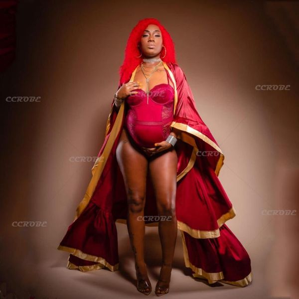 women's sleepwear custom wedding maternity robes long bridal silk satin luxury dressing gown pregnant po shoot dress, Black;red
women's sleepwear custom wedding maternity robes long bridal silk satin luxury dressing gown pregnant po shoot dress, Black;red