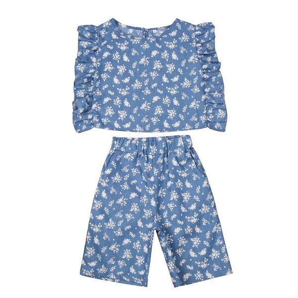 kids girl flouncing , cropped pants, no sleeve floral party street summer vest, 2-piece suit clothes set 2021 clothing sets, White
kids girl flouncing , cropped pants, no sleeve floral party street summer vest, 2-piece suit clothes set 2021 clothing sets, White