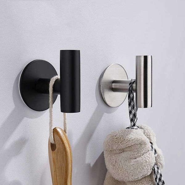 bathroom kitchen stainless steel hook self-adhesive wall hooks punch sticker towel behind the door storage & rails
bathroom kitchen stainless steel hook self-adhesive wall hooks punch sticker towel behind the door storage & rails